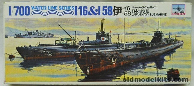 Huan Chiu 1/700 IJN I-16 and I-58 Submarines With Minisub - (Ex-Tamiya) plastic model kit